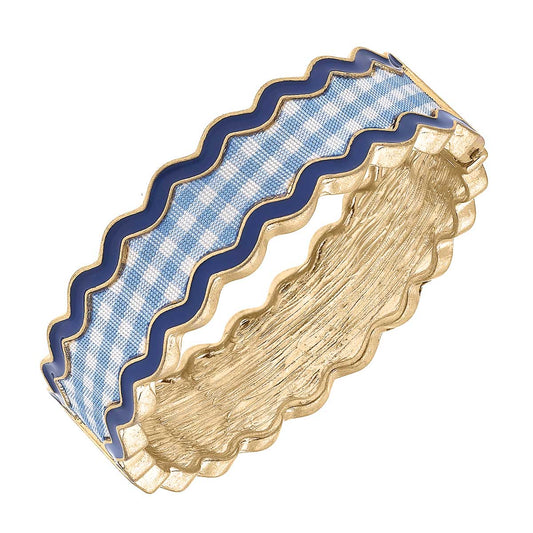 Gingham Bangle Bracelet