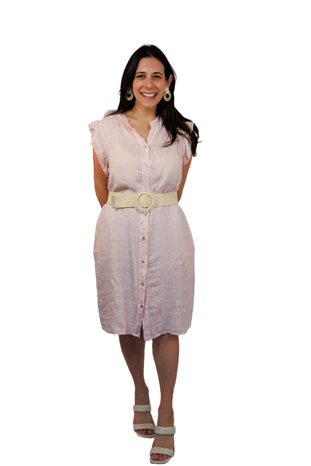 Wrenley Linen Button-Down Dress