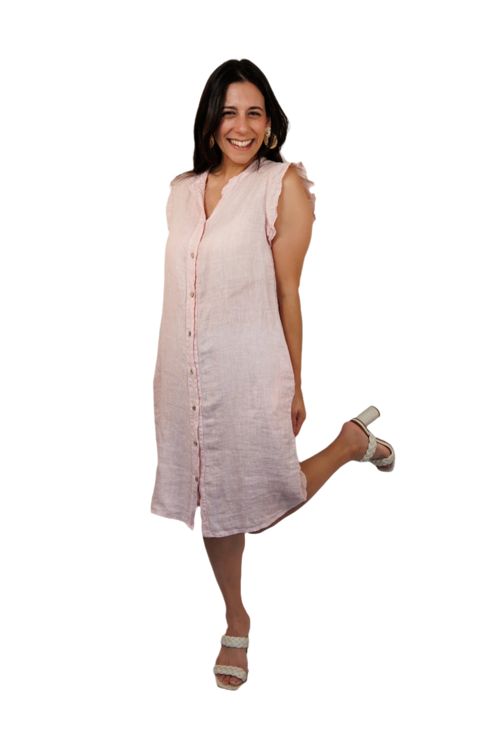 Wrenley Linen Button-Down Dress