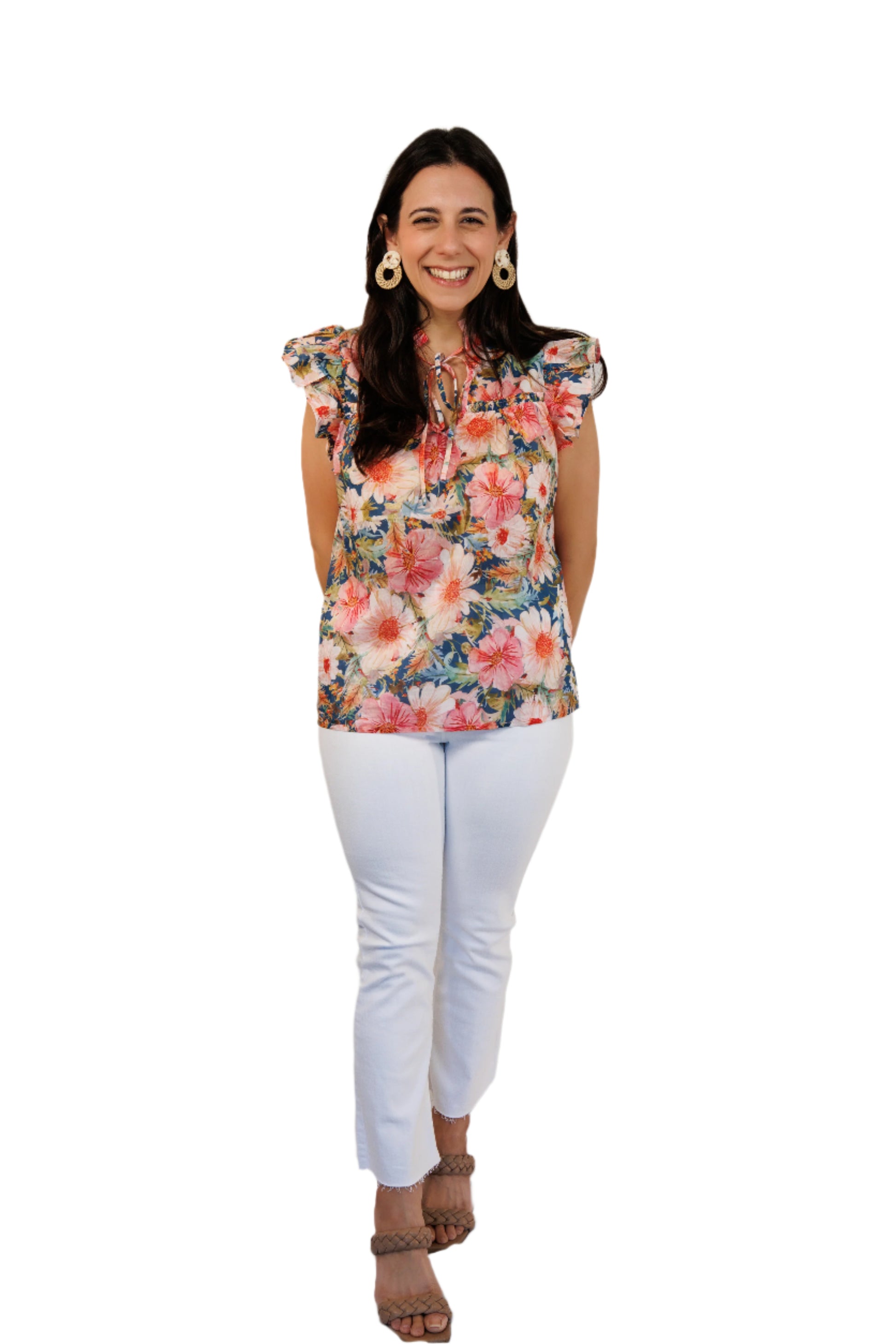 King Street Flutter Sleeveless Top