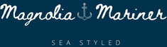 Logo of Magnolia Mariner with an anchor symbol on a dark blue background