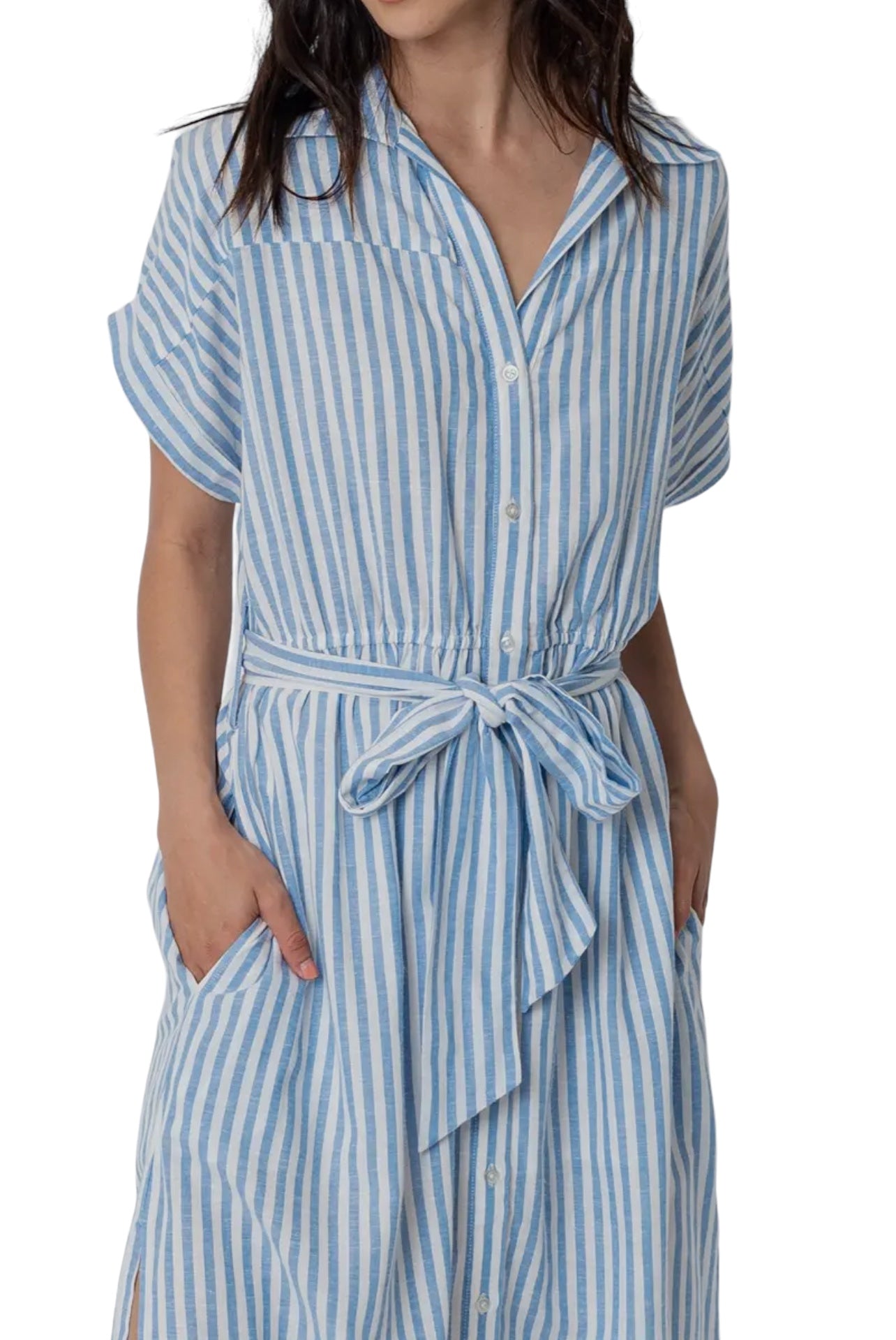 Summer is a Mindset Midi Shirt Dress