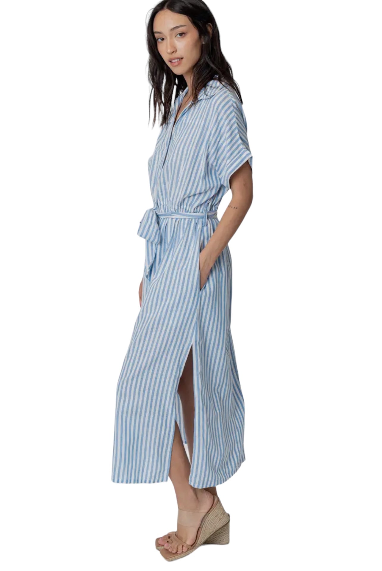 Summer is a Mindset Midi Shirt Dress