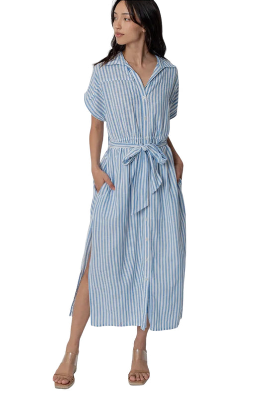 Summer is a Mindset Midi Shirt Dress
