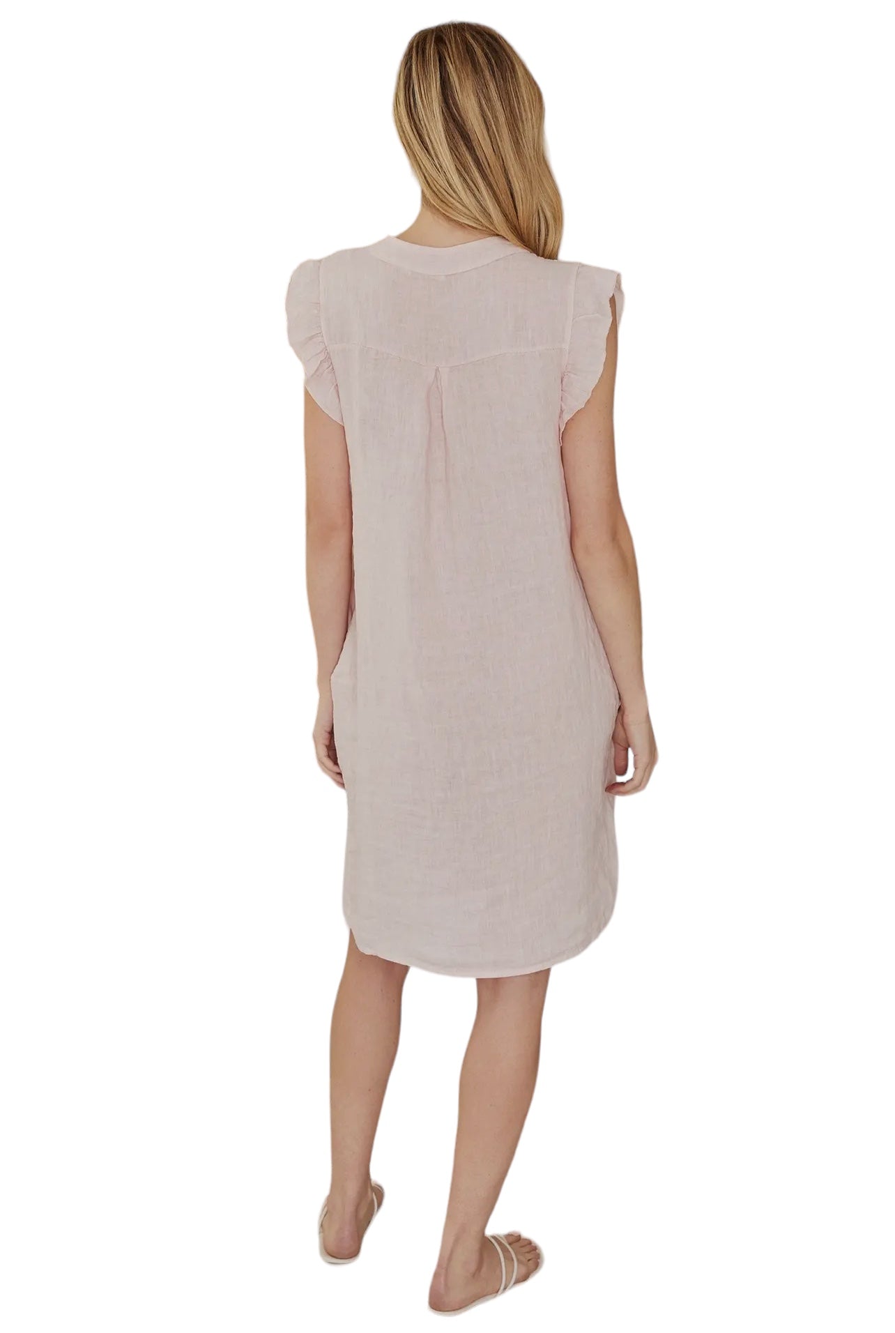 Ciao Bella Italian Linen Button-Down Dress